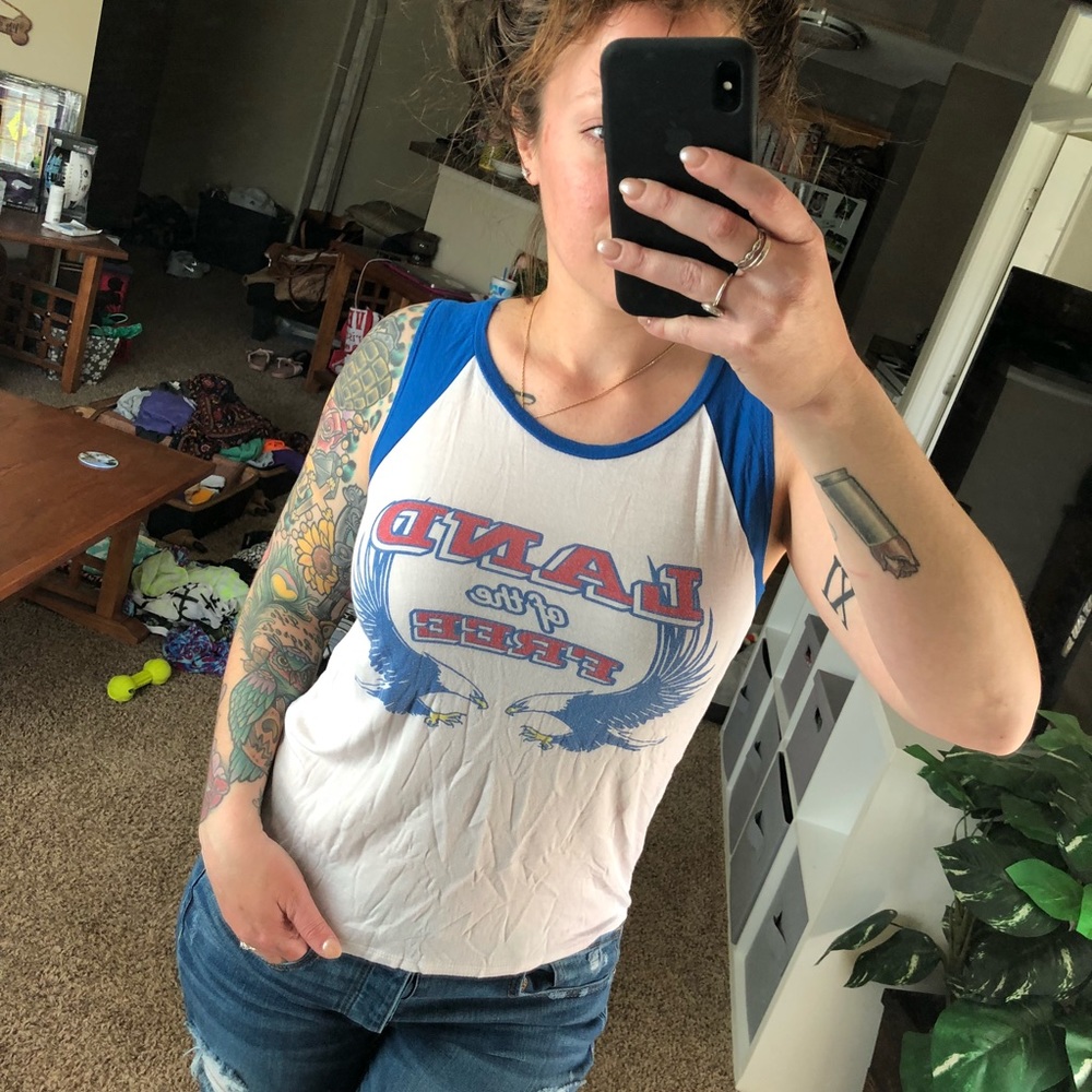 Red White Blue Rocker Tee